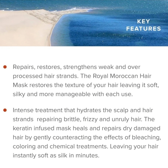 Royal Moroccan Nurishing Hair Masks - Set of 2! - For thin / damaged hair - Picture 7 of 9